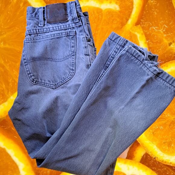 Lee Distressed Black Straight Leg Distressed Jeans Size 34x30 - Picture 1 of 6